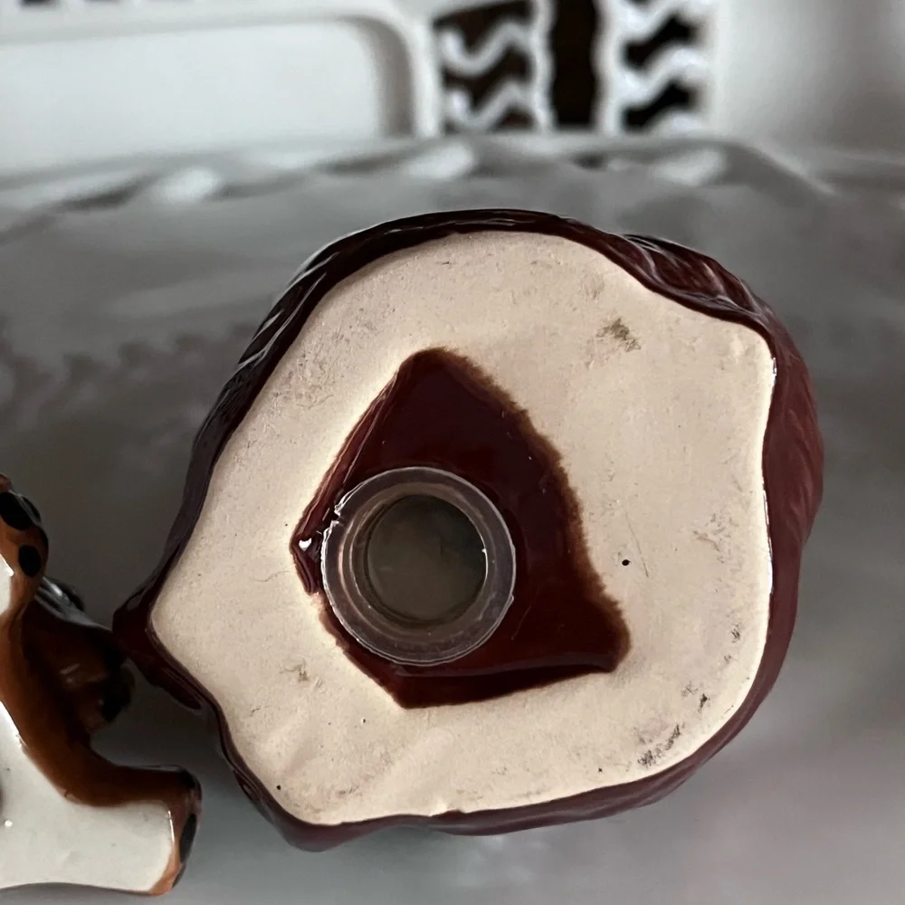 Charming Brown Bear and Cub Salt & Pepper Shaker Set Ceramic